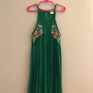 Crazy 8 girls green tank top dress size 8